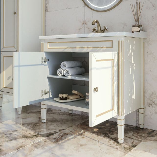 Приобрести caprigo тумба с раковиной albion promo 90 см, белая