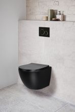 Vincea Унитаз подвесной Globo, ультратонкое сиденье, микролифт, серый матовый VT1-14SMB