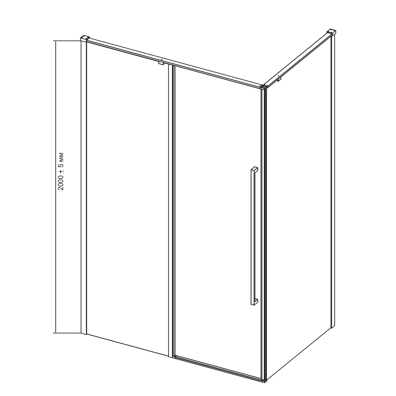 Приобрести mirsant душевое ограждение next black 100х100 см, черное ут000068763