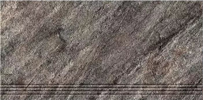 Приобрести ступень керамин кварцит 2 темно-серая 60*29,5см