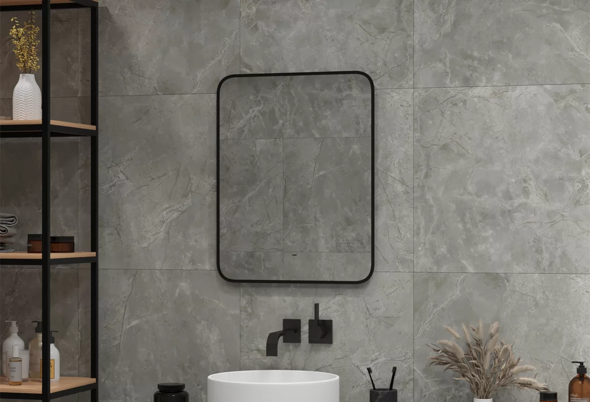 Приобрести continent зеркало с подсветкой torry 60х70 см, черное