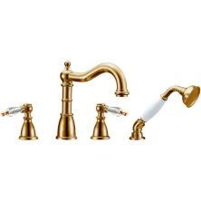 Boheme Смеситель для ванны Medici, врезной, бронза\кристаллы 391-SW