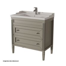 Caprigo Тумба с раковиной ALBION 80 см, серая, эмаль 10315 4