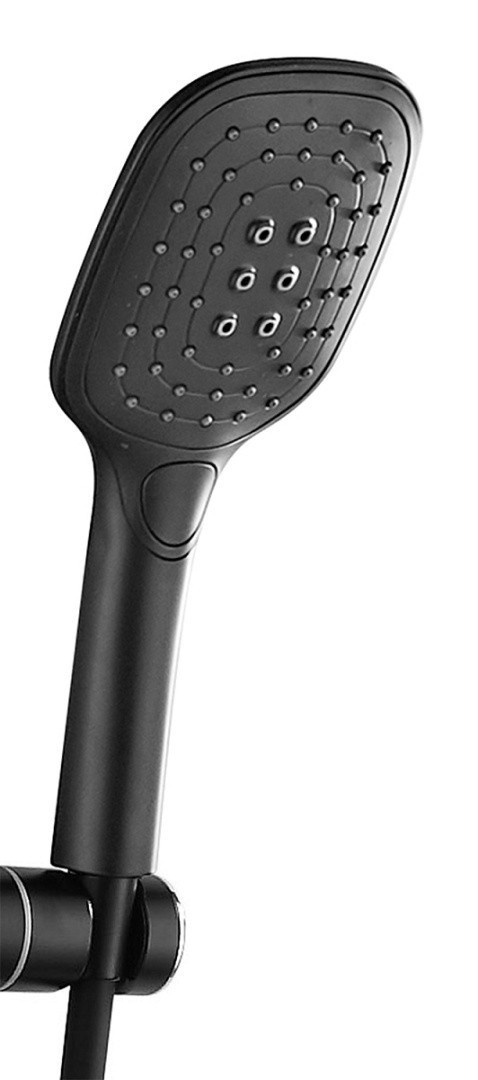 Приобрести душевая система azario с поворотным изливом, черный az-801-2b