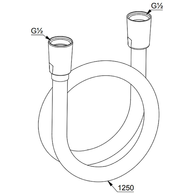 Приобрести kludi suparaflex душевой шланг, 1250 мм, арт. 6107105-00