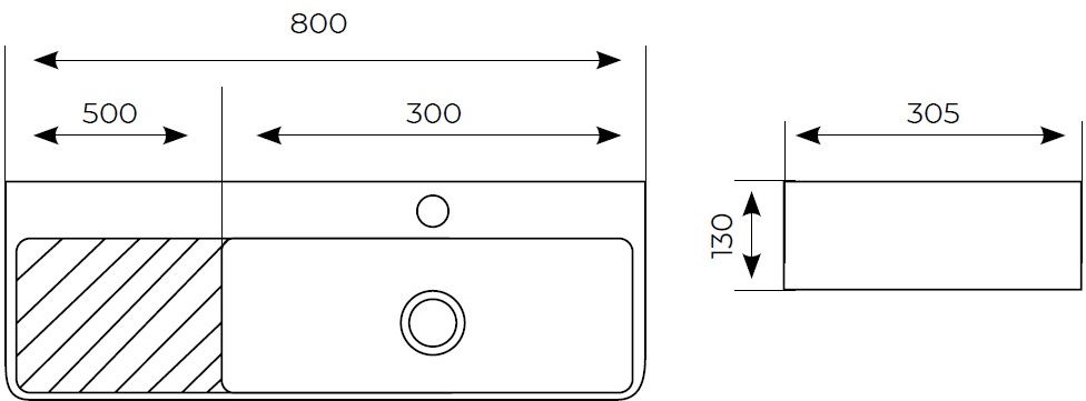 Приобрести aquanet раковина comfort-5 80х30 см, белая