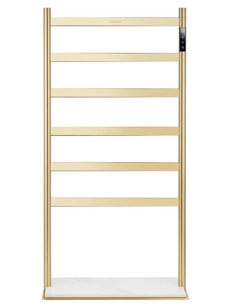 Приобрести полотенцесушитель электрический напольный wonzon & woghand essen, брашированное золото (ww-a406-bg)