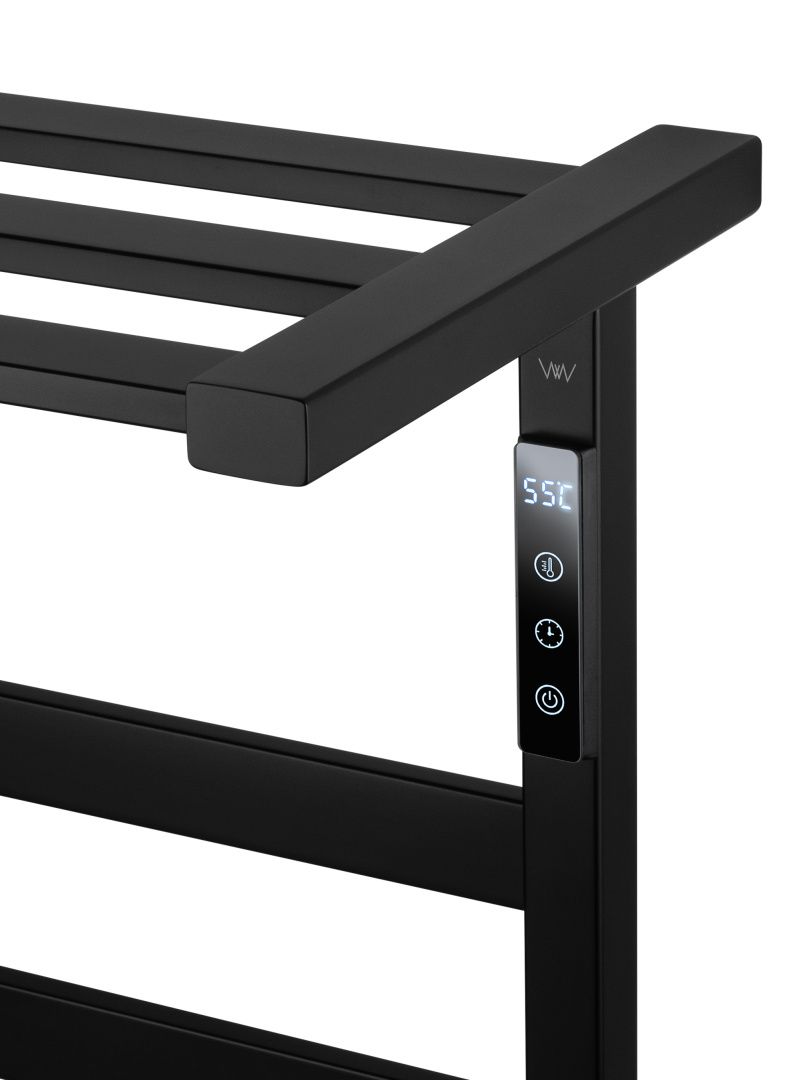 Приобрести полотенцесушитель электрический wonzon & woghand frankfurt, черный матовый (ww-a1026-mb)