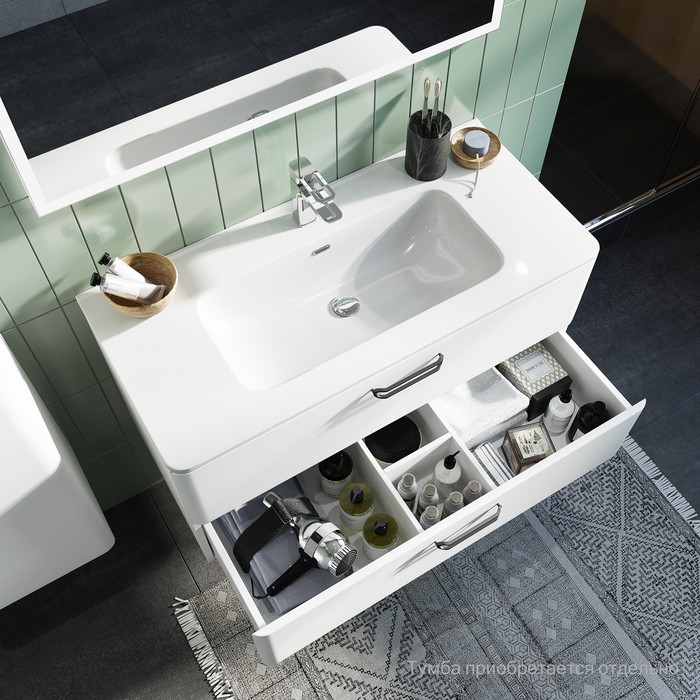 Приобрести iddis раковина встраиваемая 100 см, белая 0101000i28