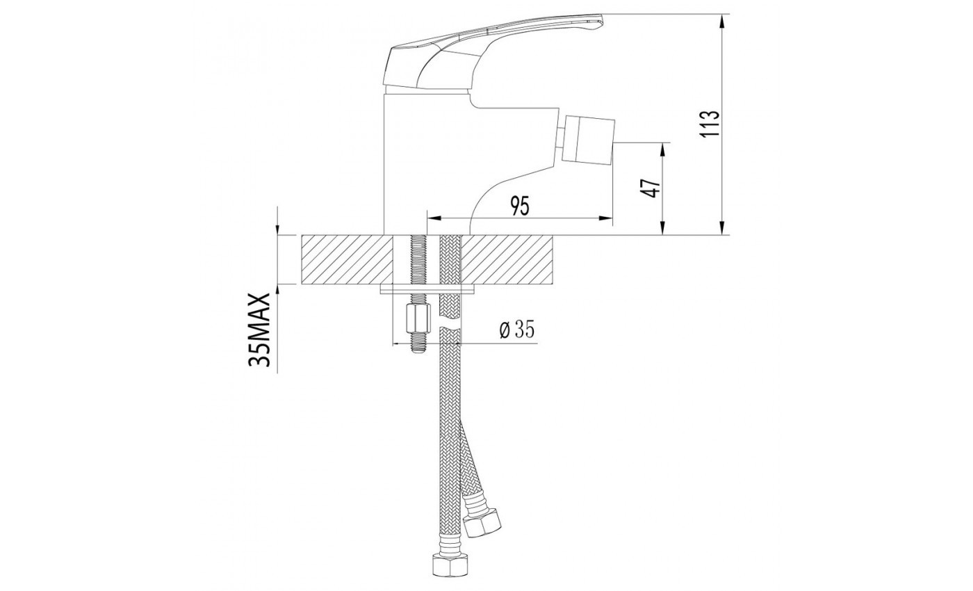 Приобрести lemark смеситель для биде omega, хром lm3108c