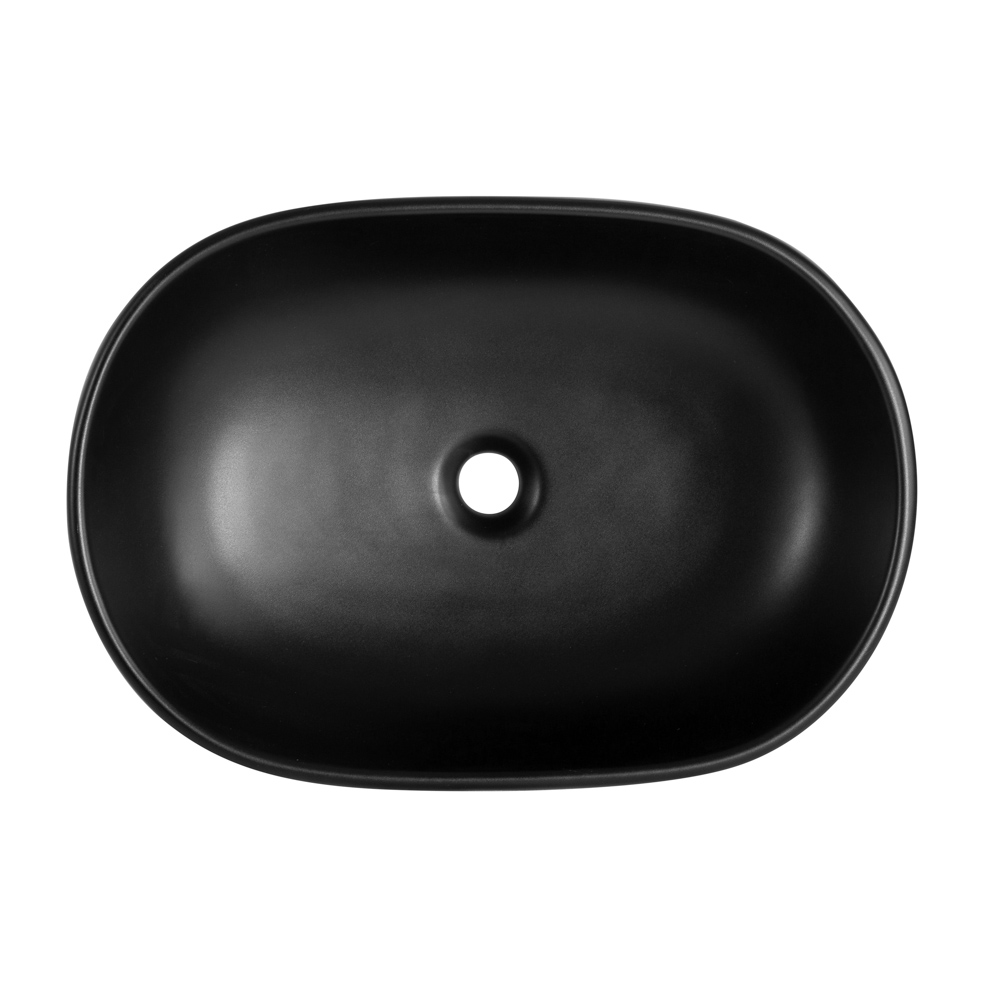 Приобрести belbagno накладная раковина 60х42 см, черный матовый bb1084-h301