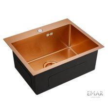Emar Кухонная мойка 53х43 см, медь EMB-115 PVD EMB-210 PVD Nano Coppery
