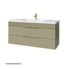 Caprigo Тумба с раковиной MONBAR-Smalty 120 см, зеленая, эмаль