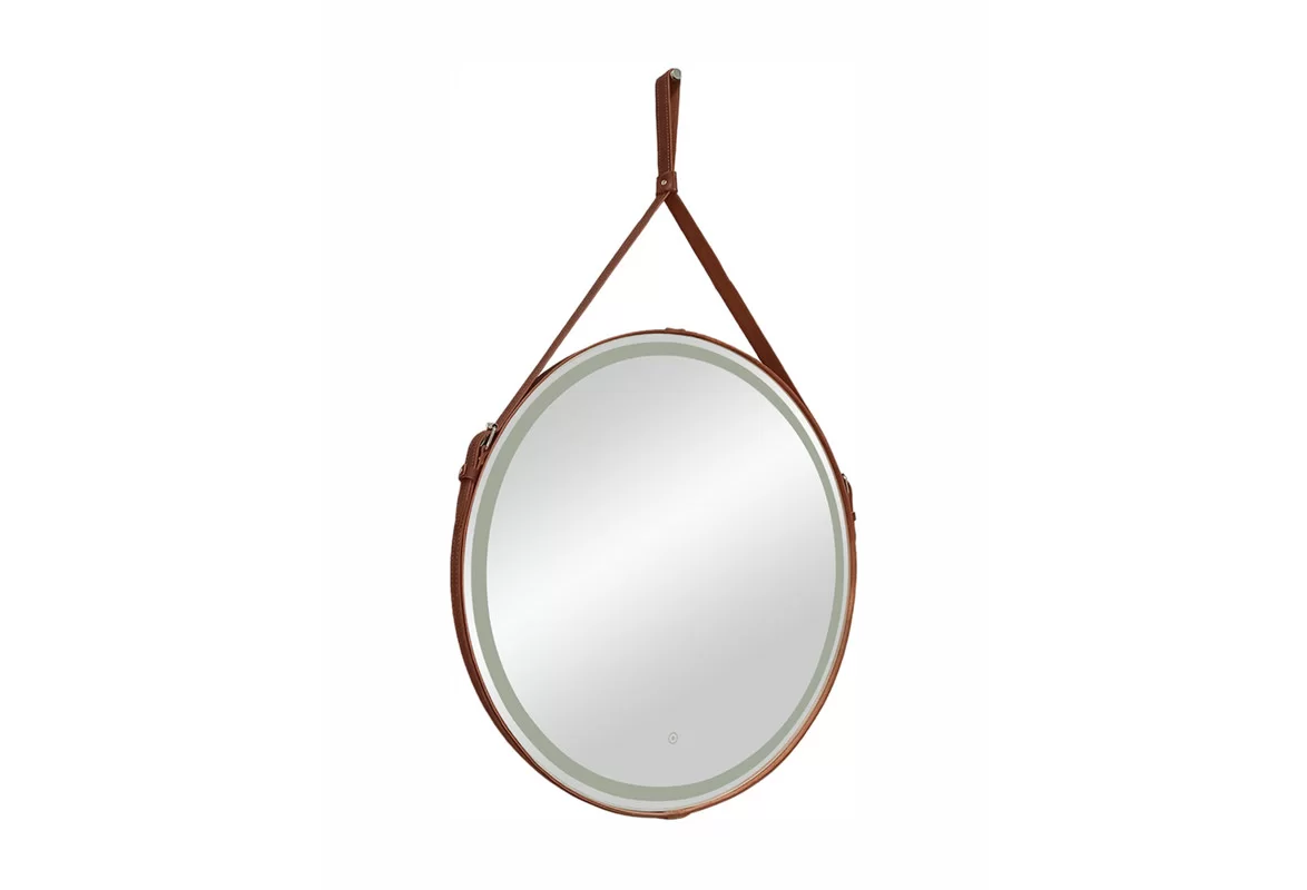 Приобрести continent зеркало с подсветкой millenium brown 65х65 см, коричневое