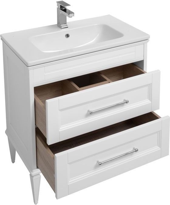 Приобрести aquanet тумба с раковиной бостон м 80 см, белая 00212668