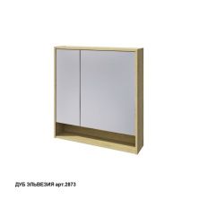 Caprigo Шкаф зеркальный 80см, дуб эльвезия