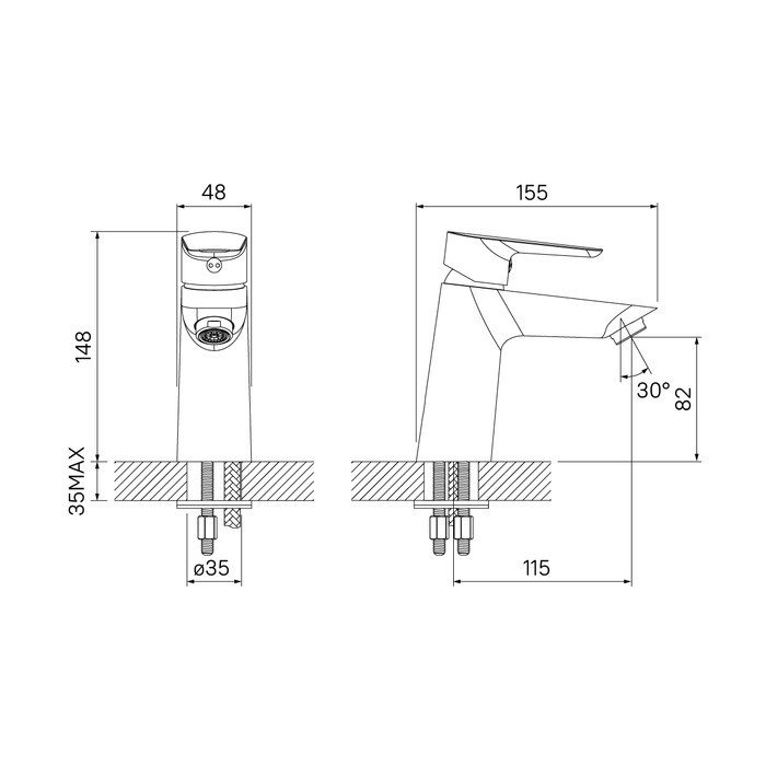 Приобрести iddis смеситель для раковины cloud 148мм, белый\золото, clowg00i01