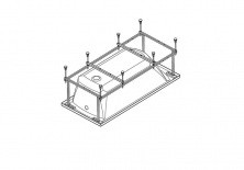 Каркас для ванны 160х70 см, Монако\Тенерифе