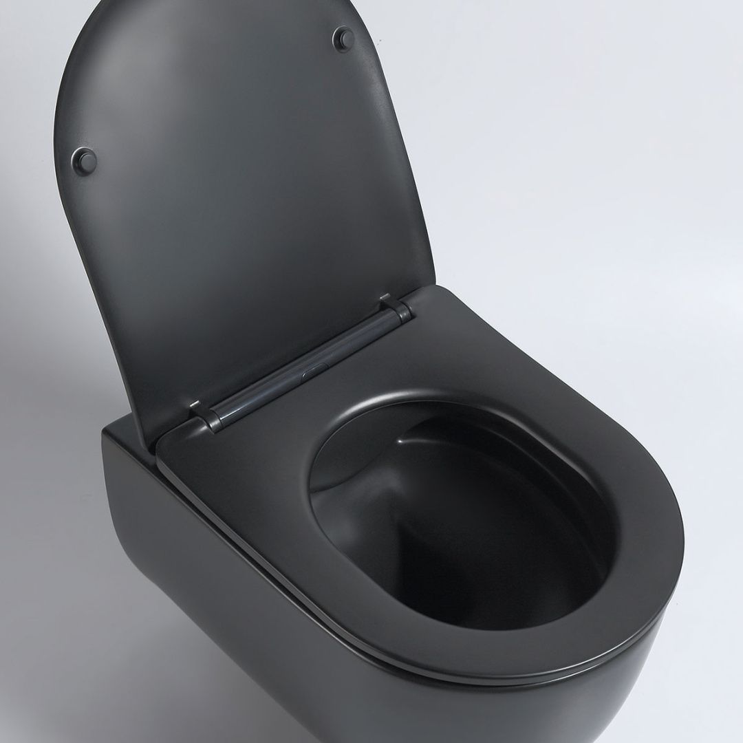 Приобрести vincea унитаз подвесной evo, ультратонкое сиденье, микролифт, черный матовый vt1-34smb