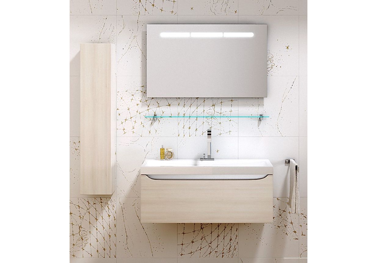 Приобрести пенал подвесной aqwella анкона 35 см an.05.35/a, акация