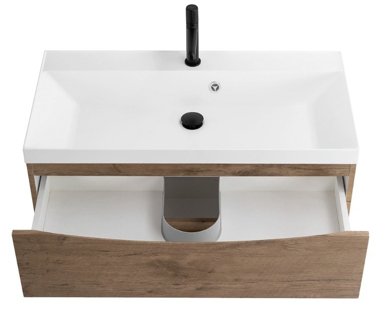 Приобрести тумба подвесная с раковиной belbagno marino-800-2c-so-rn-p 80 см, rovere nature