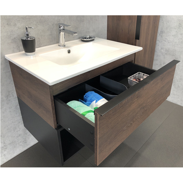 Приобрести сomforty тумба с раковиной "франкфурт-75" дуб шоколадно-коричневый