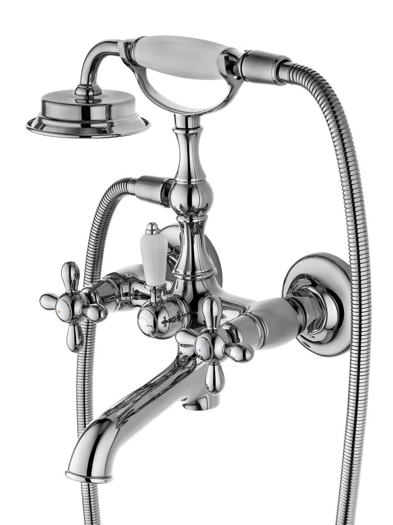 Приобрести смеситель для ванны с душем wonzon & woghand retro, хром (ww-88639020-cr)