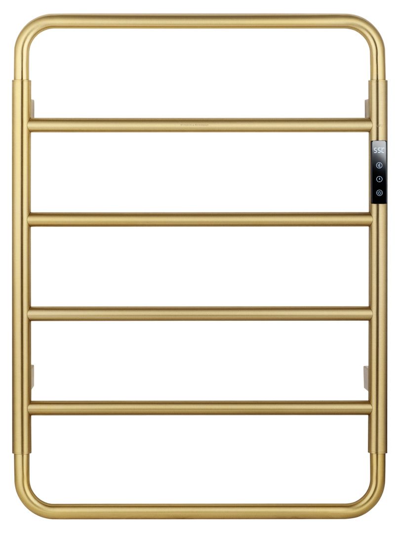Приобрести полотенцесушитель электрический wonzon & woghand wismar, брашированное золото (ww-al201-bg)