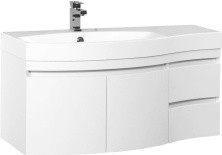 Aquanet Тумба с раковиной Опера 115 см, L белая 00212990