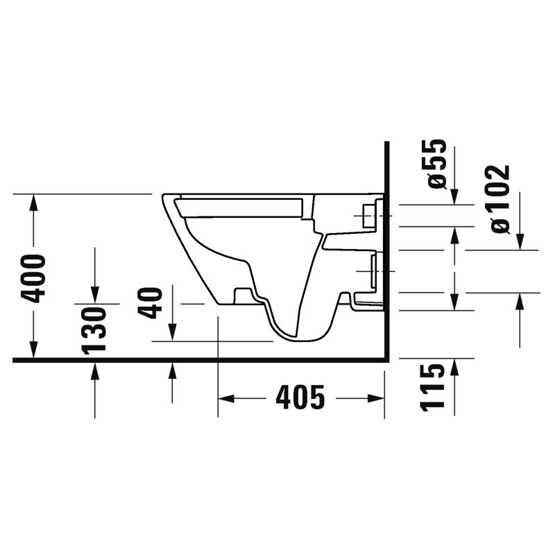 Приобрести duravit подвесной унитаз d-neo, с сиденьем, белый 2578090000