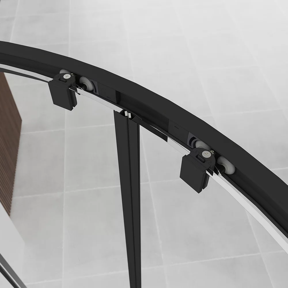 Приобрести veconi душевое ограждение evo 90х90 см, черное матовое, прозрачное e2-b-9090-01-c9