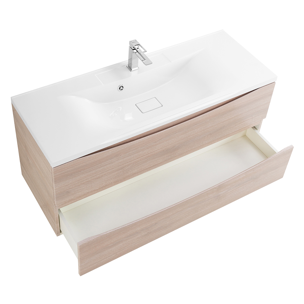 Приобрести belbagno тумба с раковиной marino 110 см, подвесная rovere grigio, белая раковина