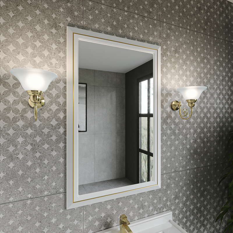 Приобрести caprigo зеркало metropol 70 см, белое\золото 13730-021.gld.00.05