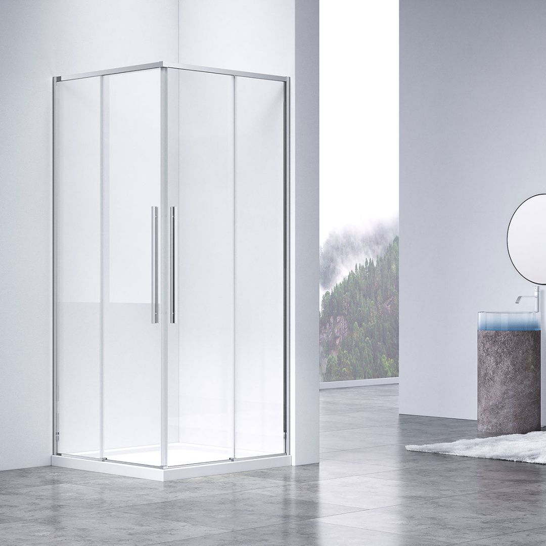 Приобрести vincea душевое ограждение slim-n 90х100 см, прозрачное, хром vss-4sn9010cl