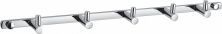 Вешалка с 5 крючками для ванной WONZON & WOGHAND, Хром (WW-9380-5)