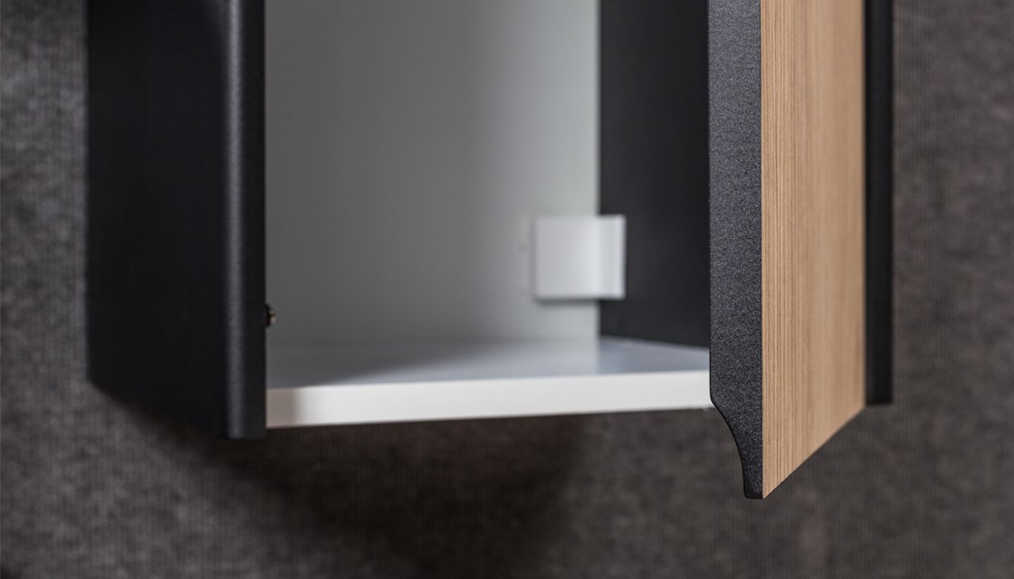 Приобрести пенал подвесной velvex klaufs 35 см ppkla.110-617.217, черный/дерево