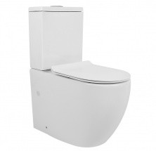 Azario Напольный унитаз-компакт CORSA, безободковый c крышкой с микролифтом, AZ-2062S-G