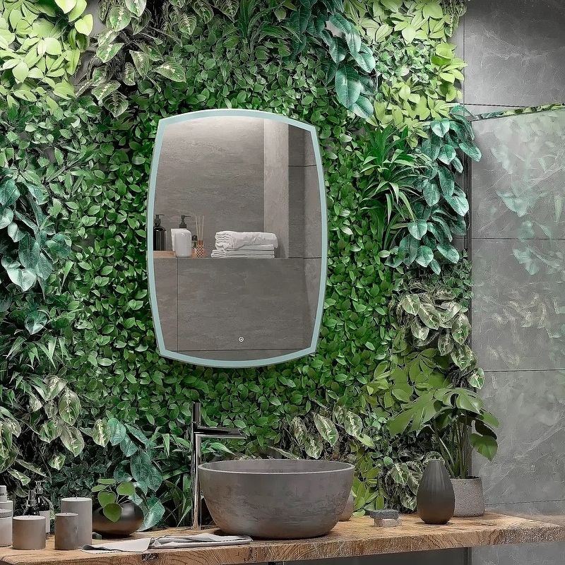 Приобрести continent зеркало с подсветкой dream 70х90 см, сенсорный включатель, белое