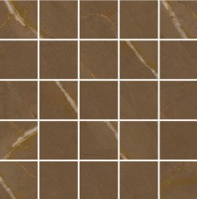 Мозаика Kerranova Marble Trend 307x307 мм, MR, Pulpis, коричневая