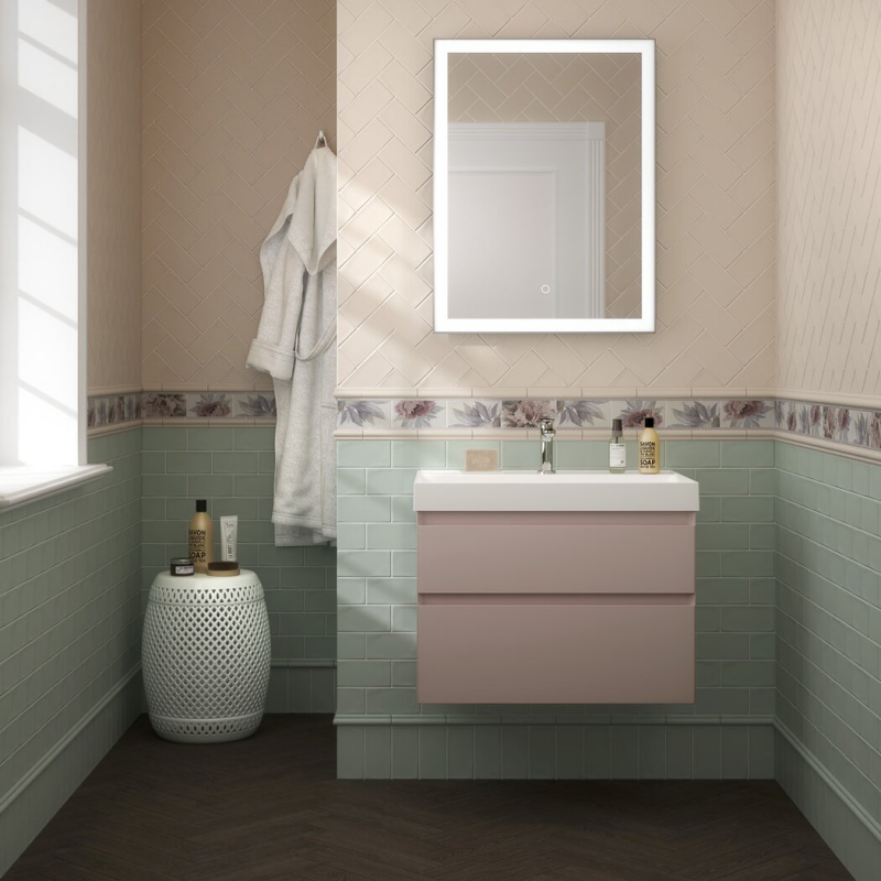 Приобрести тумба подвесная с раковиной kerama marazzi cubo 70 см, мальва