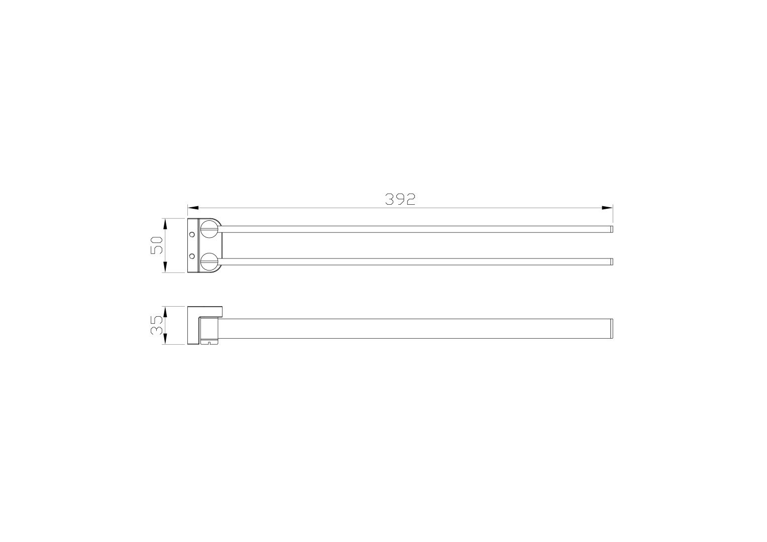 Приобрести полотенцедержатель поворотный wonzon & woghand, хром (ww-9531)