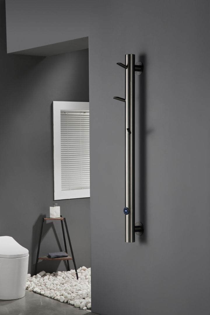 Приобрести boheme полотенцесушитель uno 23х150 см, электрический, оружейная сталь 724-gm