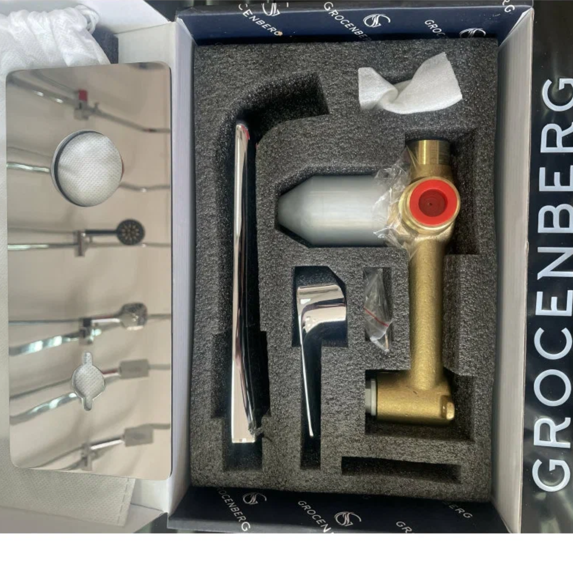 Приобрести grocenberg встраиваемый смеситель для раковины, хром gb599cr