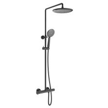 Vincea Душевая стойка Desire, термостат, оружейная сталь VSFS-1D0TGM