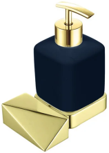 Boheme Дозатор жидкого мыла Venturo New, золото\черный 10317-G-B