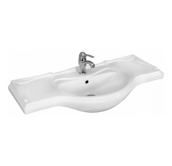 Приобрести mirsant тумба напольная мия 105 см с раковиной america -105, белая ут000033245