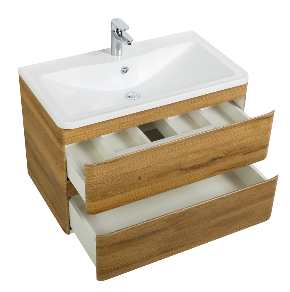 Приобрести belbagno тумба с раковиной albano 100 см, подвесная rovere rustico, белая раковина