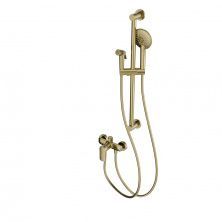 Смеситель для душа с гарнитуром WONZON & WOGHAND, Брашированное золото (WW-A4888-BG)
