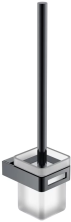 Boheme Ершик для унитаза Q, черный хром 10954-SGM