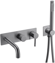 Boheme Душевая система Uno, встраиваемая, черный хром 464-3-SGM